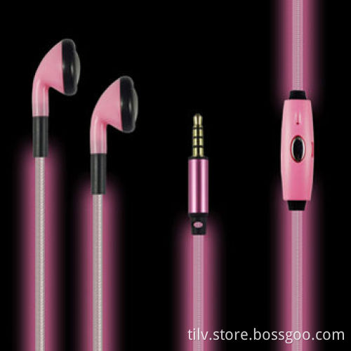 2014 LED Flow Earphone for iPhone/Samsung